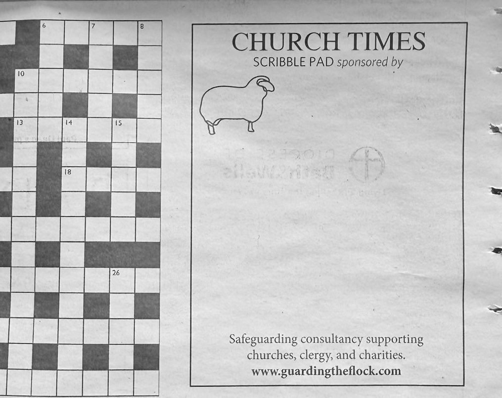 GuardintheFlock's tweet photo. Cheeky little advert in the @ChurchTimes
#guardingtheflock ๐ https://t.co/gaCUrUFAkk