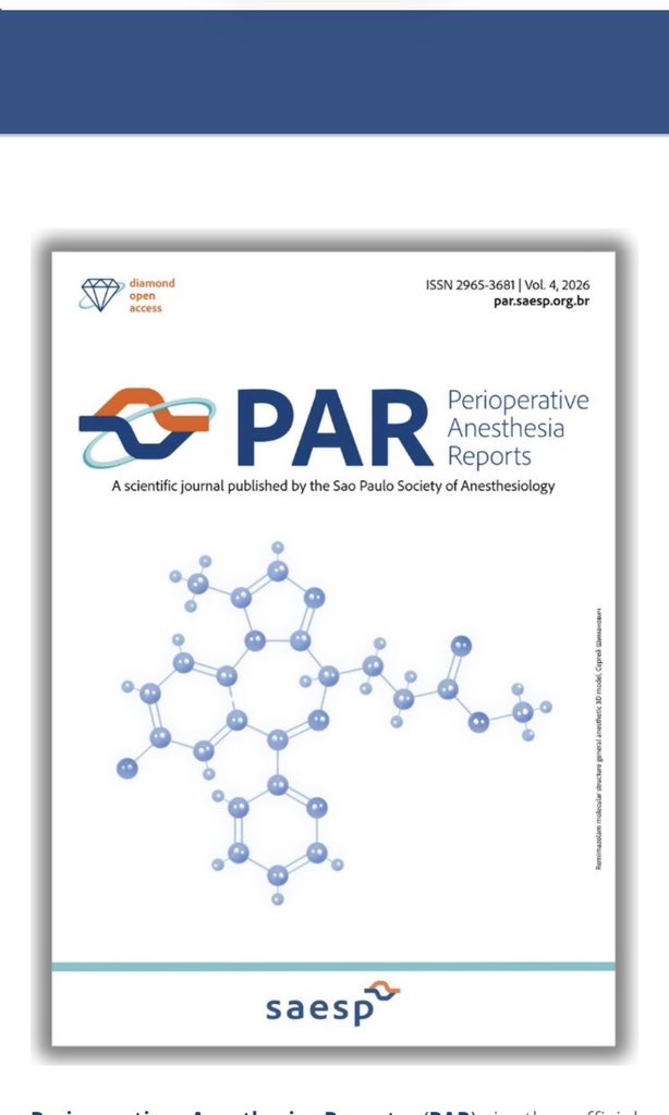 celoufba's tweet photo. Another incredible achievement! Our article has been accepted for publication in Perioperative Anesthesia Reports (PAR). Congratulations to the entire team! We remain motivated to continue advancing education and contributing to the production of scientific knowledge in Brazil.” https://t.co/IYWH2mv93v