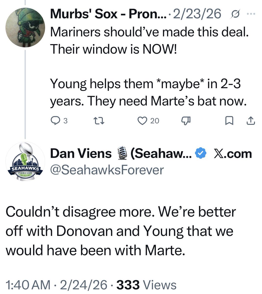 Dan Viens 🎙(Seahawks Forever Podcast) tweet media