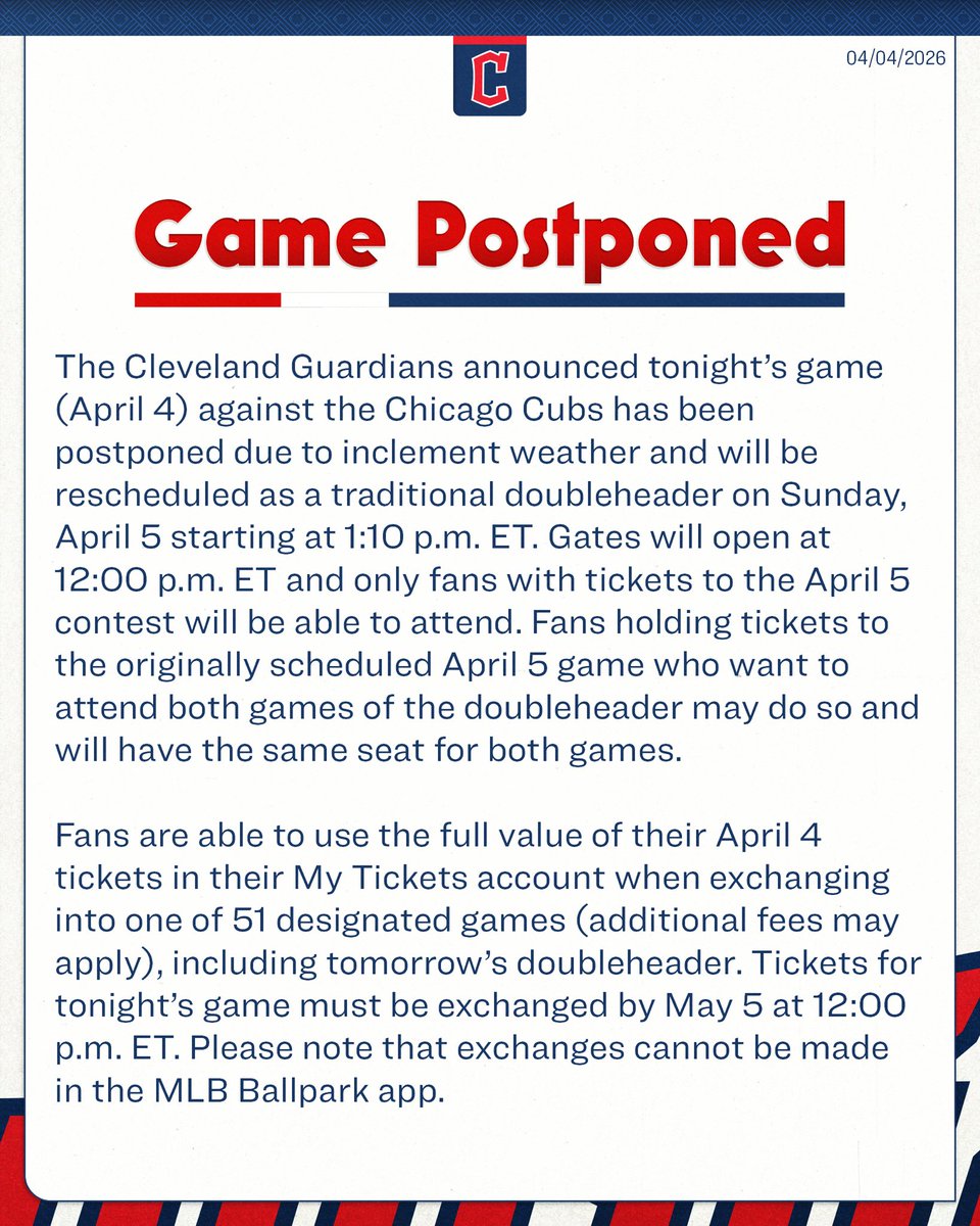 Cleveland Guardians tweet media