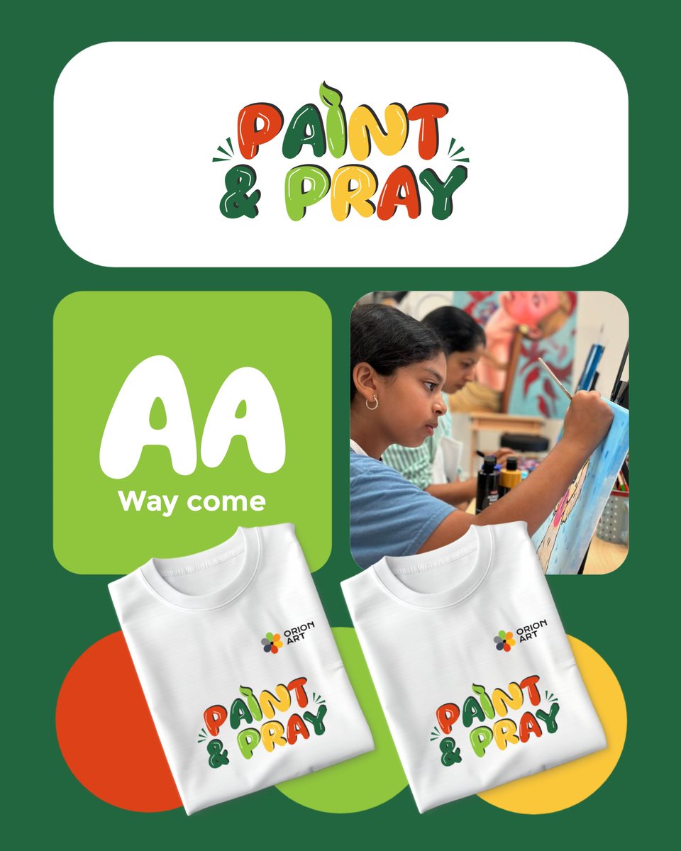 designby_greys's tweet image. The Merch design for Orion's Art Paint &amp;amp; Pray 2026.✨✨

This year's event was targeted towards kids and teenagers in school.

The merch design has been crafted to grab their attention and interact with the kids.

What do you think about it?
#merchdesign