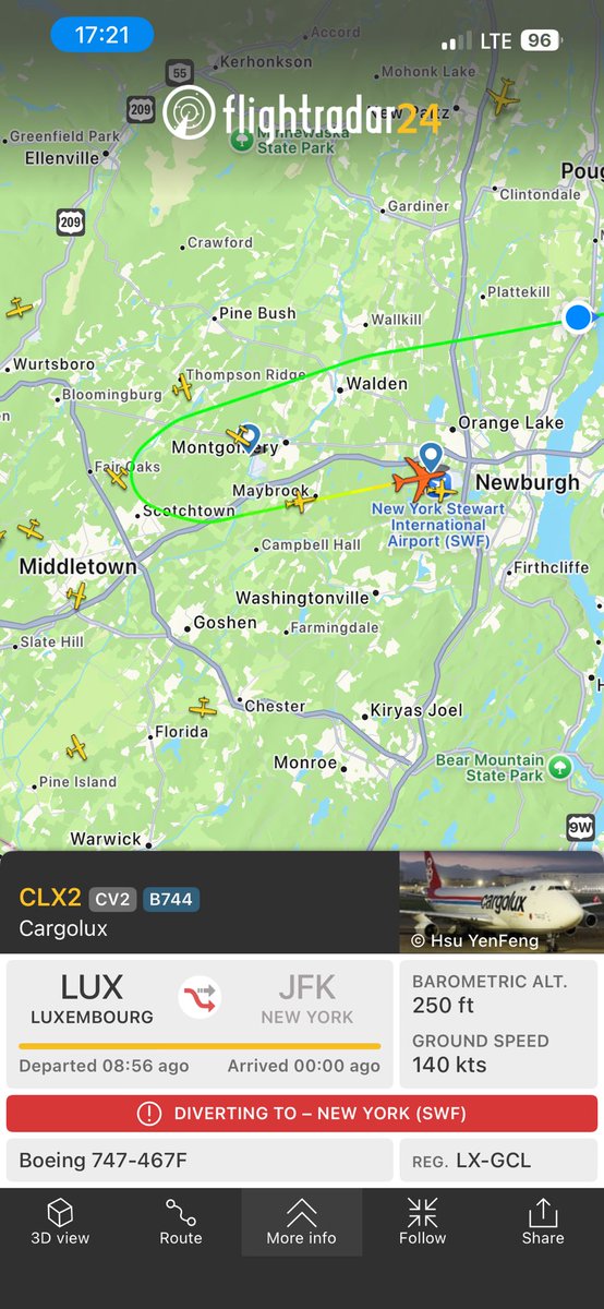 maxl100's tweet image. Any aviation sleuths out there know the reason for this diversion.  Flew right over the house #flightradar #flightaware ⁦@flightaware⁩ ⁦@flightradar24⁩