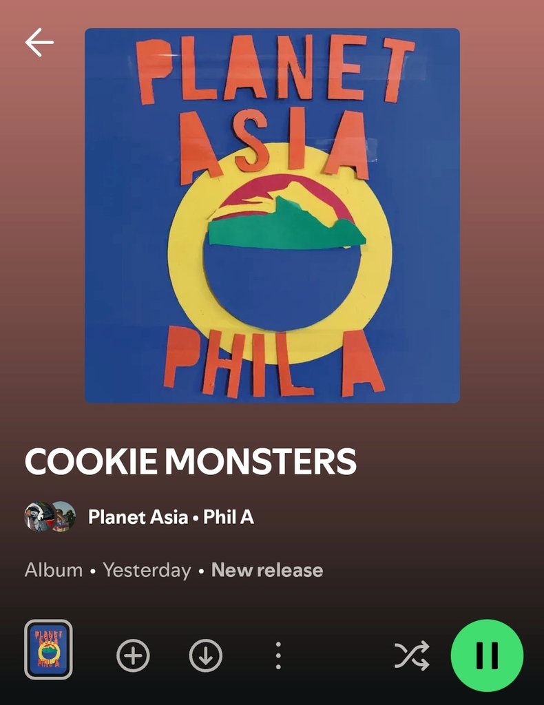 checktherhyme1_'s tweet photo. Planet Asia rapping at an elite level for 25+ years should have him in more of these all time best convos 🔥💎
Peace to Phil A on production
Give Cookie Monsters a spin 🙏 https://t.co/lXIFR2BKqV