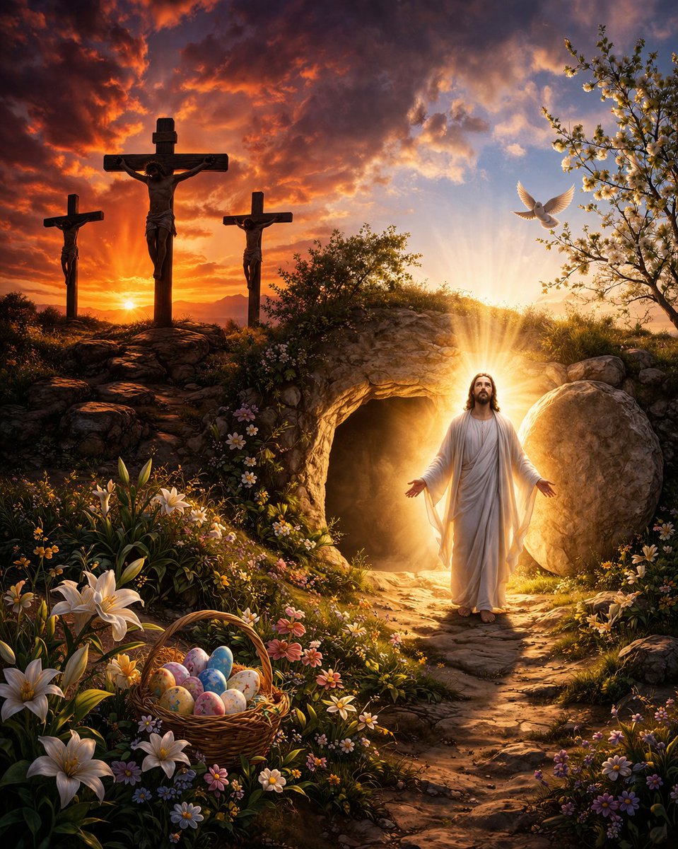 Tra il tramonto della croce e l’alba della resurrezione rinasce la speranza:
un augurio di una Pasqua di pace, fiducia, rinascita e rinnovamento.