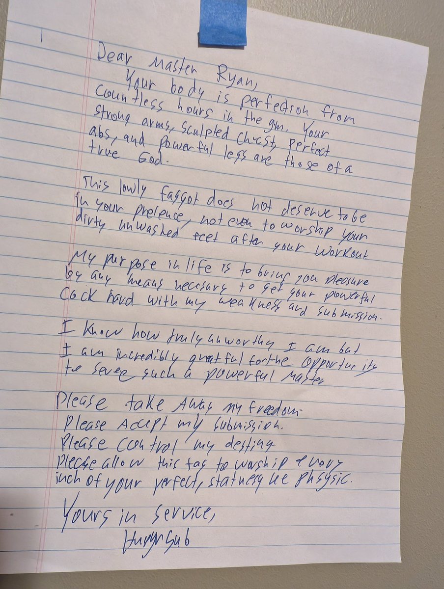 Master_Ryan_'s tweet photo. Another faqqot initiated
I love making them write about how pathetic and inferior they are
I own them https://t.co/tCD1pFcIHa