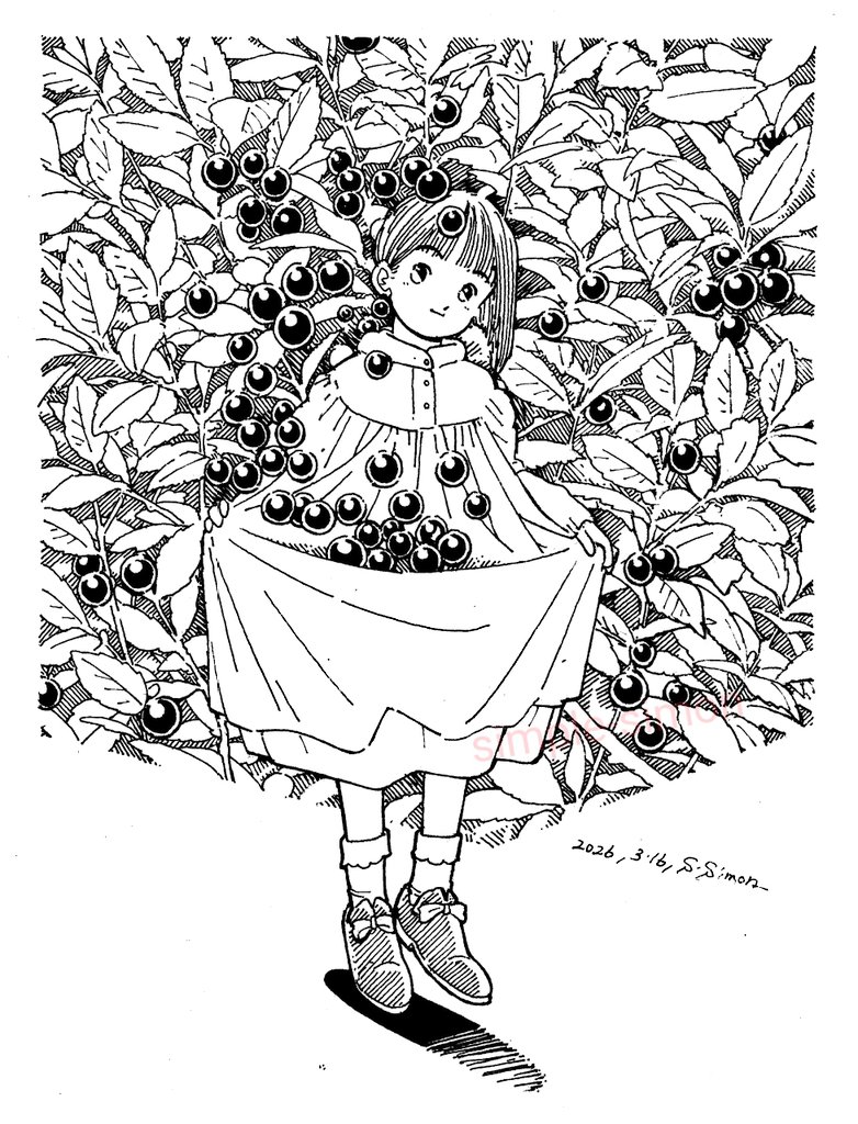 おはようございます☀️朝の再掲のお時間です。
昨夜の #キューポちゃん を引っ張るのもなんなので、別の再掲を。5月にまた展示会があるので、この絵辺りを額装しようかと思ってます。また後日お知らせします。#IYN

本日も良い1日を! 