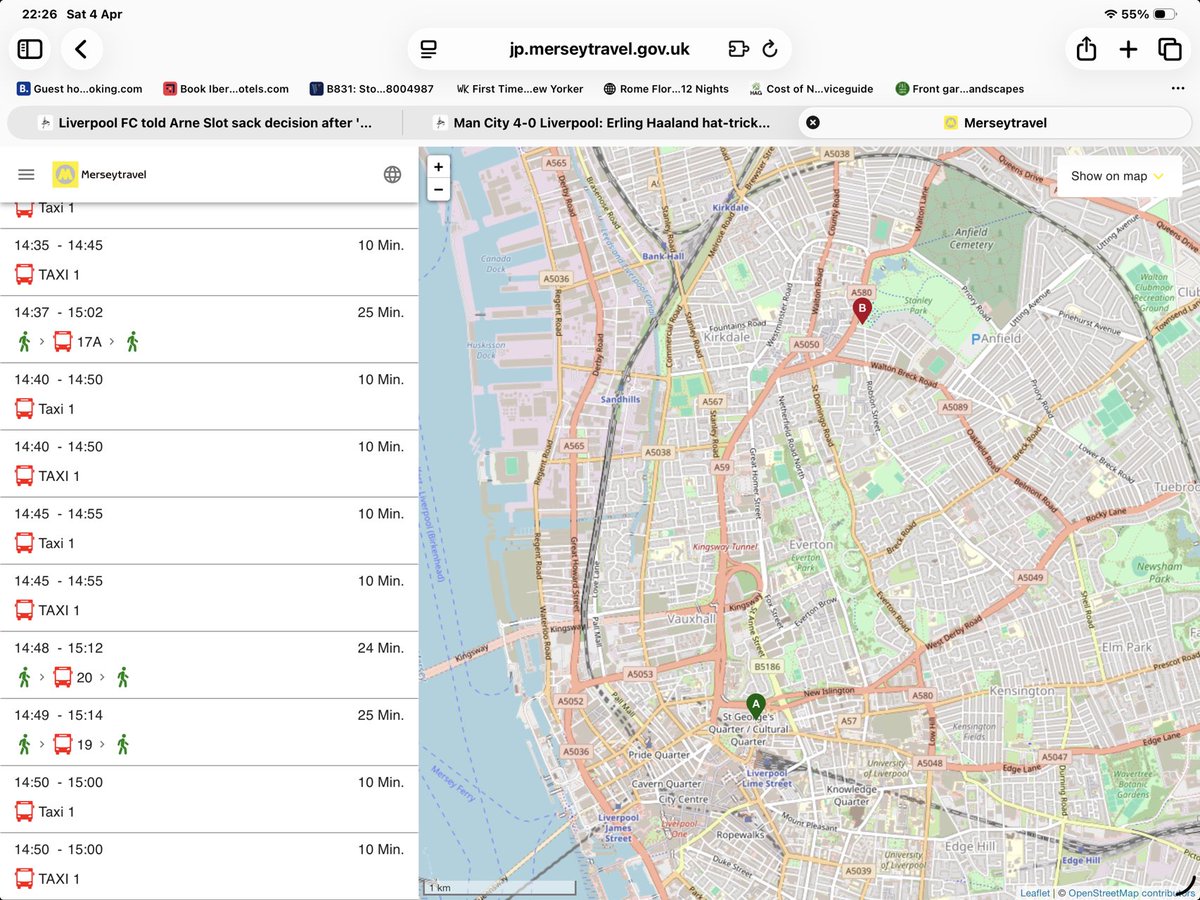 Taxi One bus service tweet media