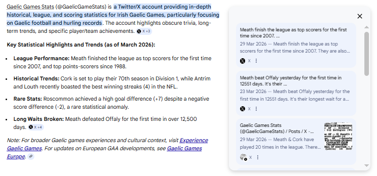 Laois Gaelic Games Stats tweet media