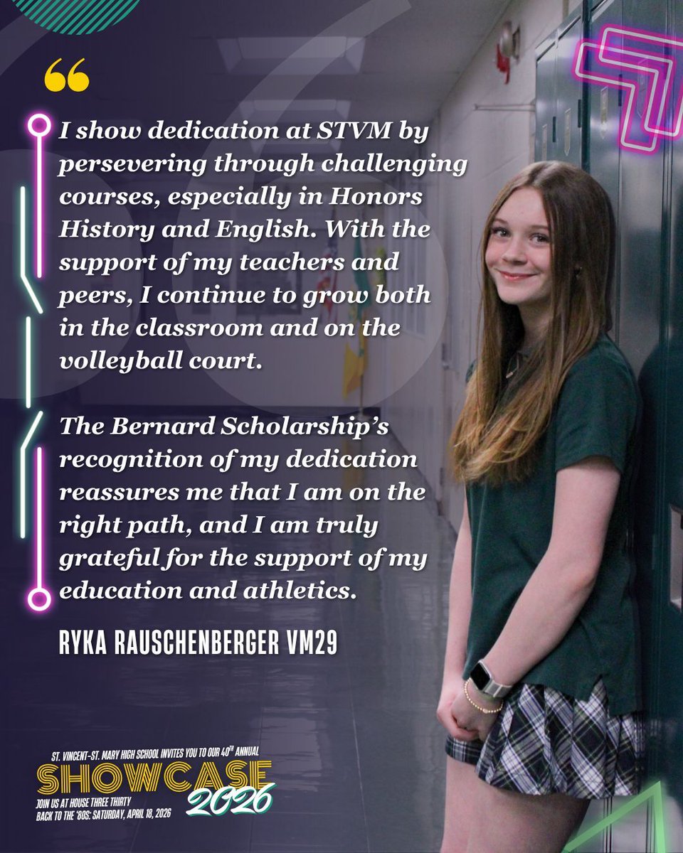 stvmirish's tweet image. The Bernard Family is matching gifts dollar-for-dollar for Showcase 2026. ✨
Help us reach $10,000 by April 18 to build momentum toward the full match. ☘️

🔗 buff.ly/v19eeJG 
#STVM #Showcase2026 #STVMFamily #IrishPride #ForeverIrish #Backtothe80s