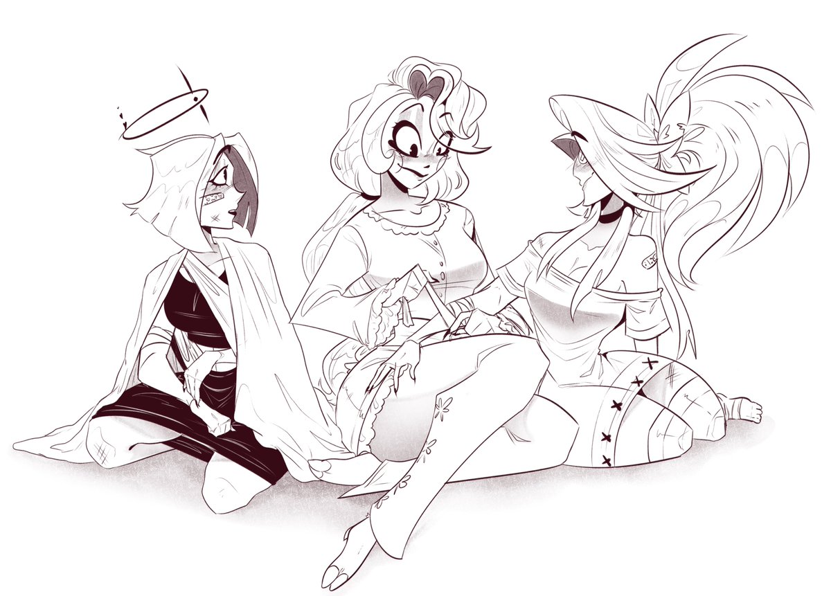 c0m done 
Charlie mending to Lute and Vaggie