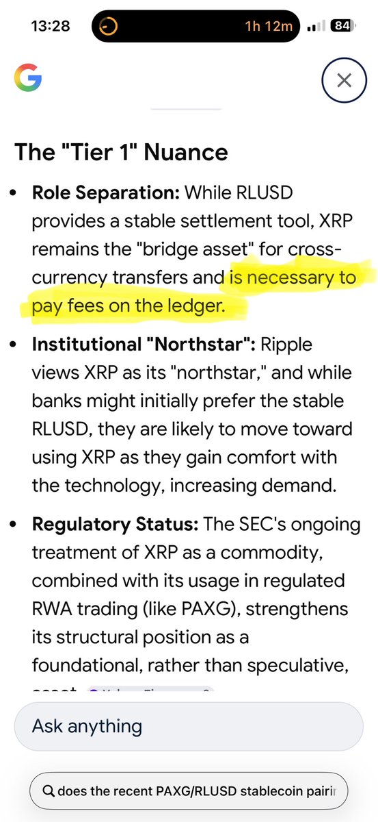 SnackyNumNums's tweet photo. FOR THE $10,000 XRP HATERS, SKEPTICS AND ANYONE ELSE WHO HAS A NEGATIVE OPINION ABOUT ITS POTENTIAL TO REACH SUCH VALUE…….

This small event that hasn’t really attracted too much attention to itself in regards to the media hype around it, is bigger than you think for the XRP Token and its journey to become a Tier 1 Gold Backed Asset.. 

Take particular note of what it says at the end of the paragraph about the “Role separation” of RLUSD and need of XRP under the “Tier 1 Nuance” section…..😉🥳😎💴

Also take particular notice on a bigger level of what it says at the end of the “Conclusion” section…😊

I’m not sure if the link takes you to the same page I’ve quoted to reference in the last 2 messages so have provided screenshots of the text just in case.

Information speaks for itself so nothing else needs to be said other than we are so close to what we were once so far away from…. Take care everyone 🙏💴😊😎🤗💪🍻❤️

https://t.co/N3SSvEKE6t

https://t.co/9ZIt8cgCns