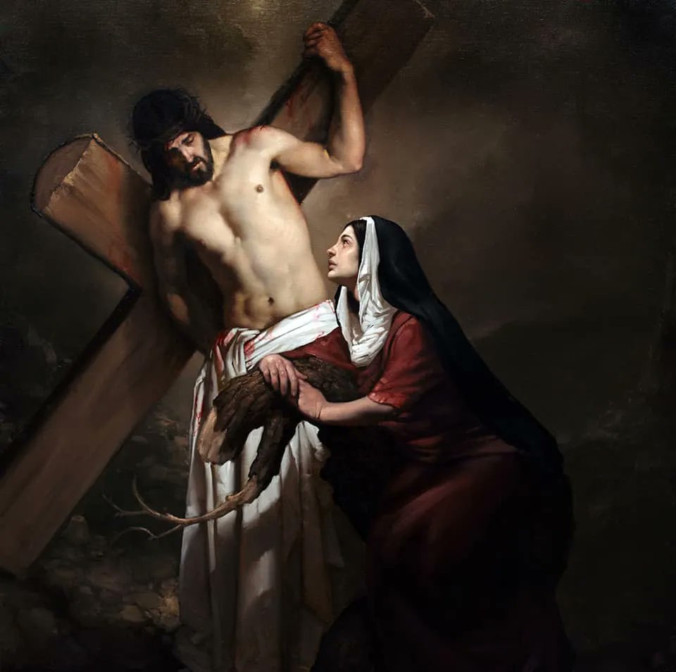 Roberto Ferri 
Italian painter, (1978) 
(Stations of the Cross)