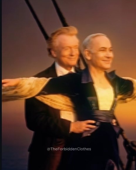 hukalateef's tweet photo. @jacksonhinkle You have watched movie Titanic
Here comes a new film satanc
Trump &amp; satanyahu are on deck
Iran is iceberg, to make it wreck
Strait of Hormuz is shooting site
World is watching; might is right
Getting hit by rockets and drone
Like Titanic, satanic will drown. https://t.co/4SVEsL5BiG