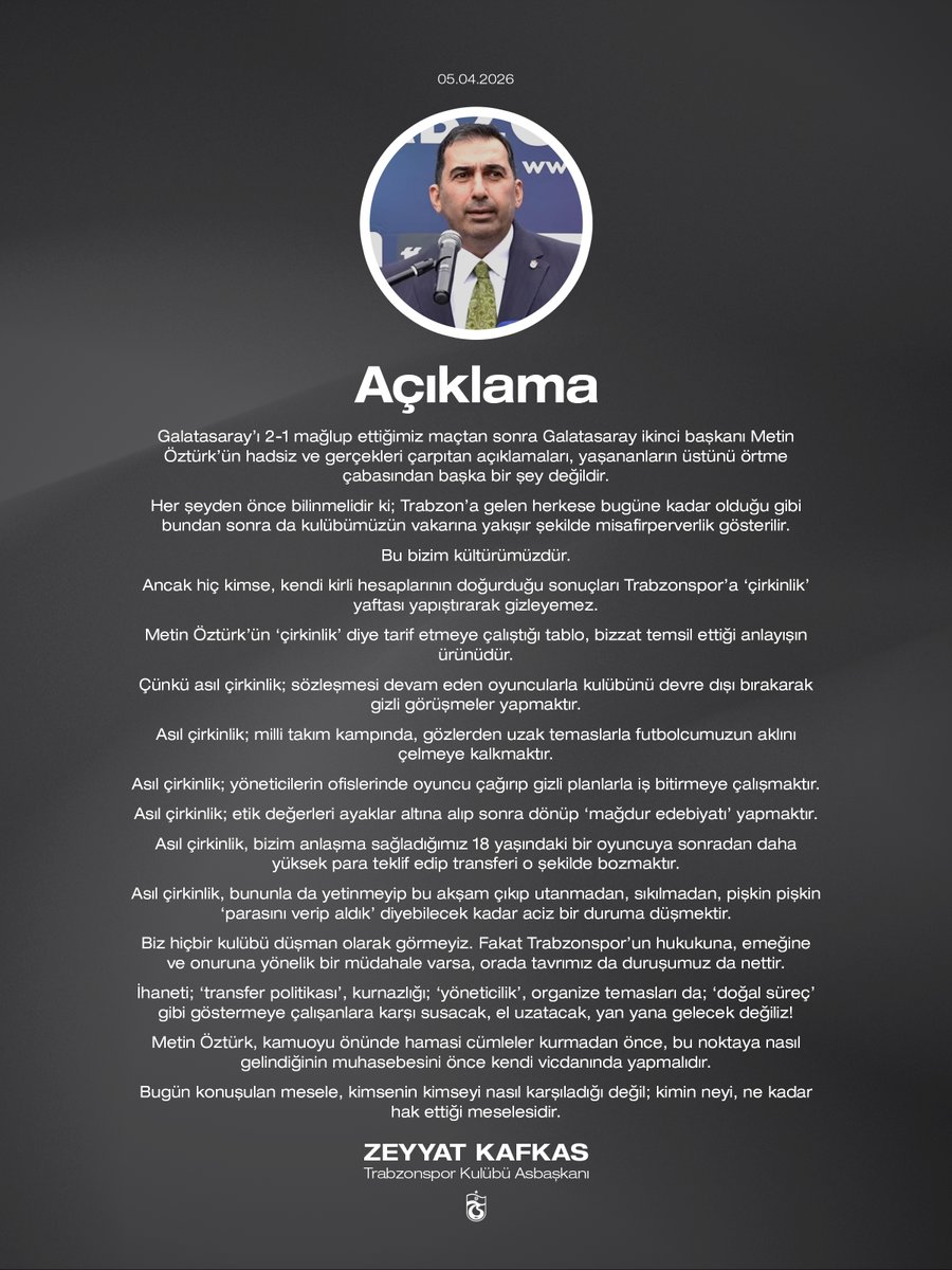 Trabzonspor tweet media