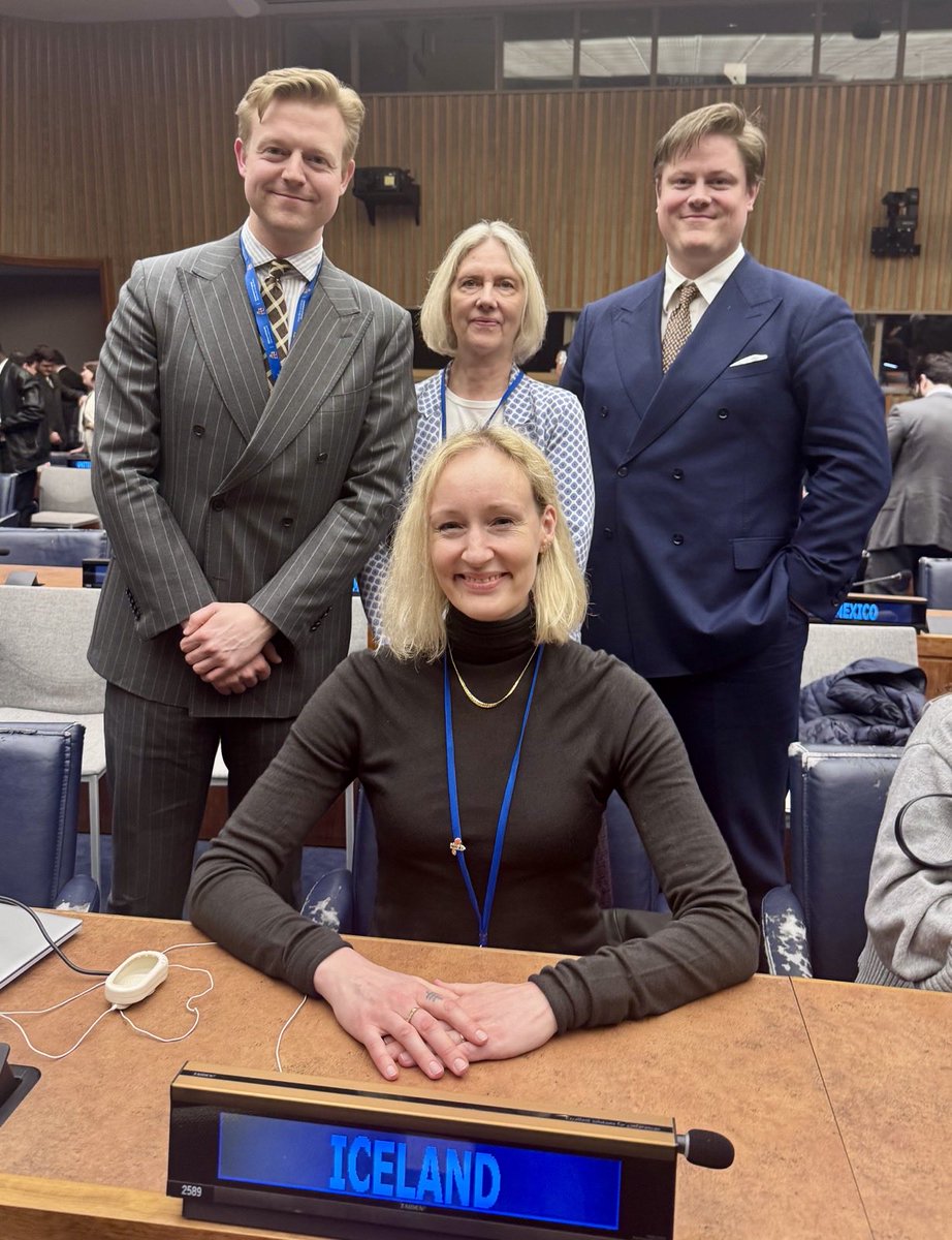 IcelandUN's tweet photo. Iceland 🇮🇸 actively participated at BBNJ PrepCom III 🇺🇳 with an emphasis on constructive and collaborative engagement. As a long-standing proponent of the law of the sea, Iceland looks forward to the convening of the first meeting of the COP #BBNJ, #HighSeasTreaty #PrepCom3 https://t.co/Fwdj891xyc