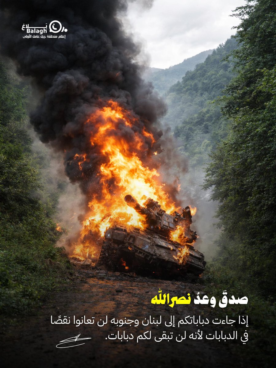 صدقَ وعدُ نصراللّٰه..

#العصف_المأكول
#بلاغ