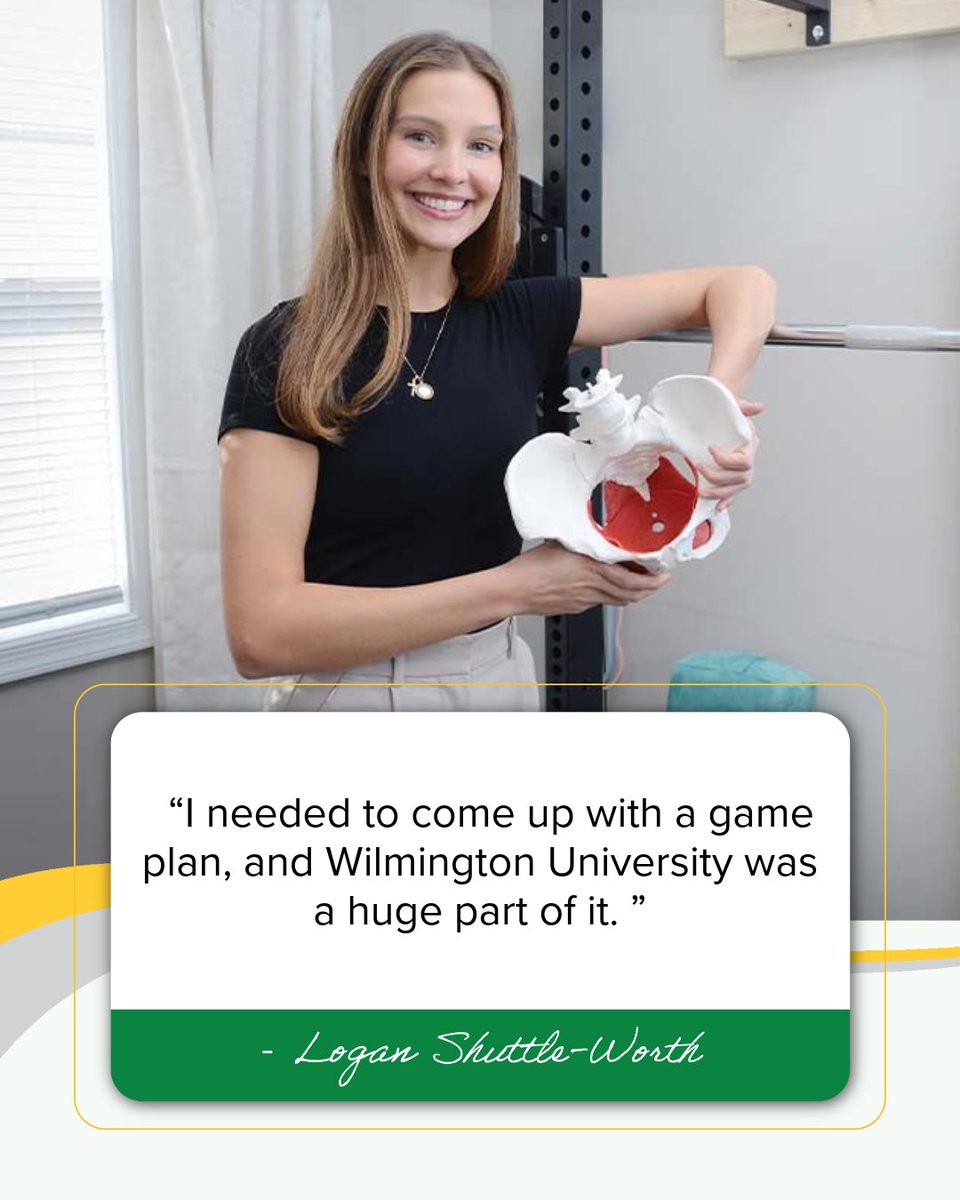 wilmu's tweet image. #WilmU alum Logan Shuttle-Worth found her calling in occupational therapy, and after becoming a mom, discovered a passion for pelvic health. Today, she supports women through every stage of life at her Lewes-based practice. Read more ➡️ bit.ly/44a2PGf