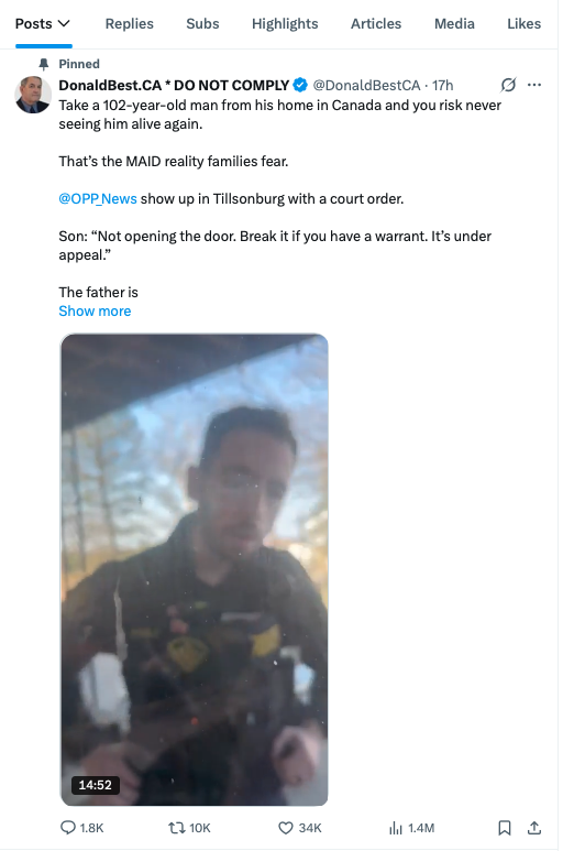 DonaldBest.CA * DO NOT COMPLY tweet media