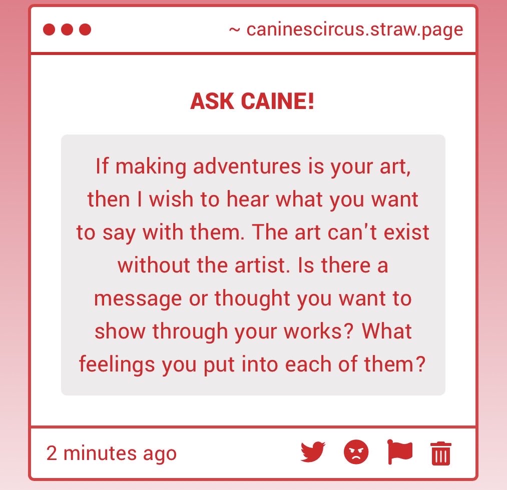 CAINE! (LOVE VIRUS!) tweet media