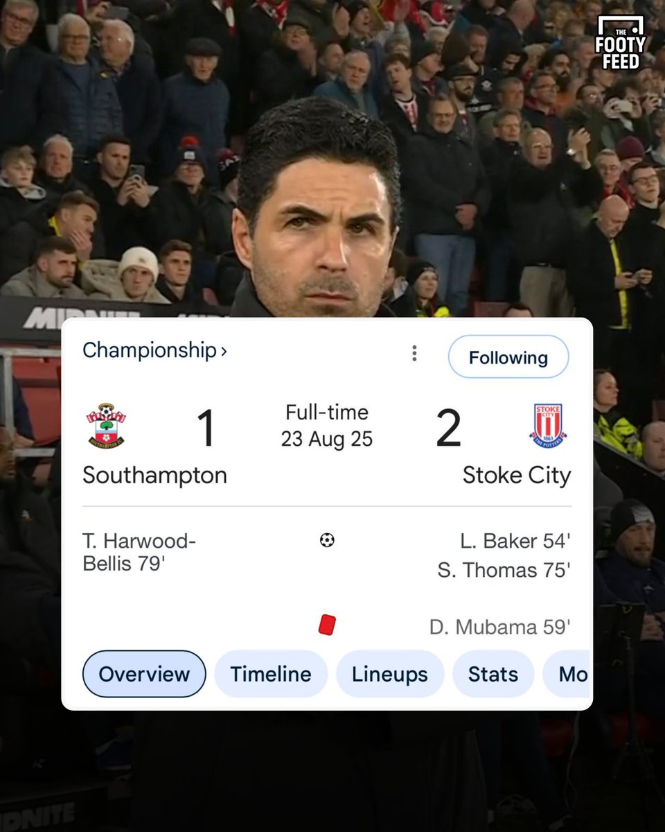 TheFootyFeed's tweet photo. All season long, folks have been saying "Arsenal are playing like Stoke," but even Stoke knows how to take down Southampton.. 😭 https://t.co/QrZu4l2WmC
