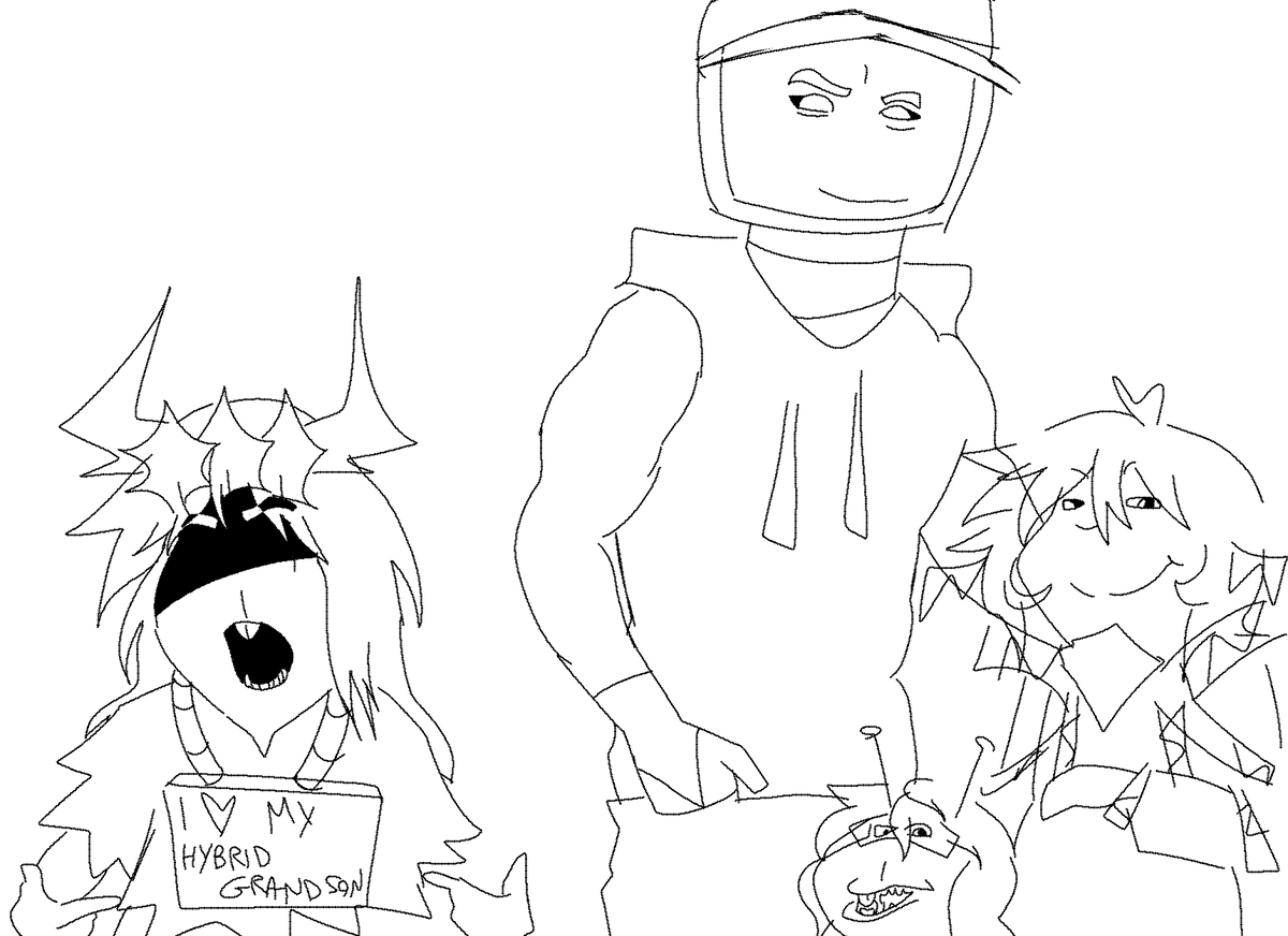 ItzVOlpe's tweet image. I'm NOT going to color this shit wtf is this bruh
#SprayTheSpawn/#TVtime and #wanwood ig