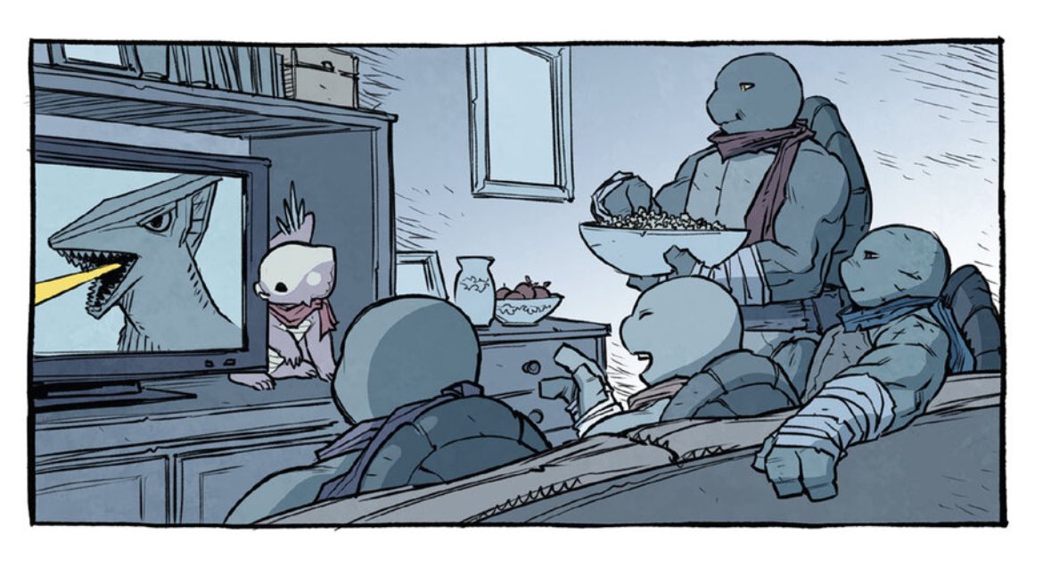 SailorLuney's tweet photo. Favorite tidbit of trivia is that the The Turtles are huge kaiju fans https://t.co/thkxgiuzFg