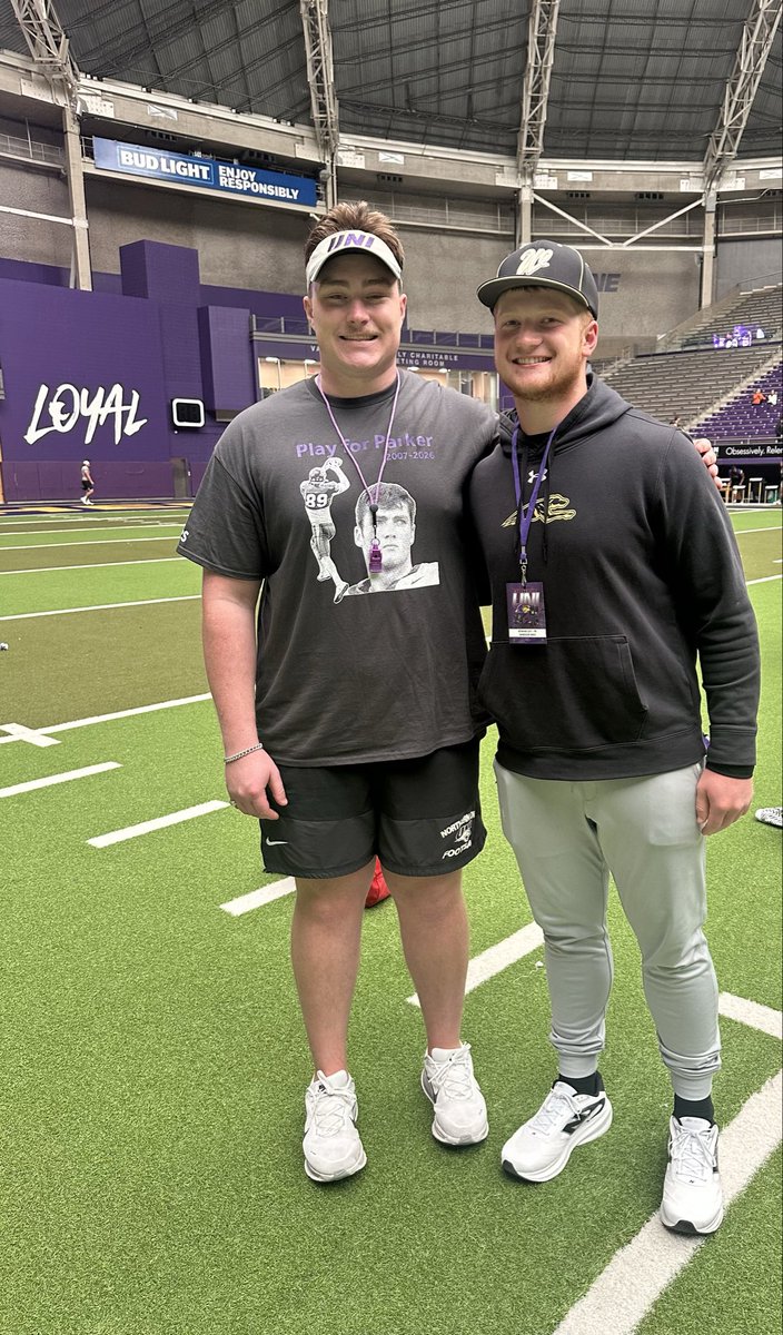 Rowan_Cox13's tweet photo. Thanks @CoachOstroski42 for the invite to Junior Day at @UNIFootball! Loved getting to watch practice and learn more about the program. Excited to be back for camp! @CoachNThompson @Coach_OC_ @Coach_McCourt https://t.co/EwSagW5K7J