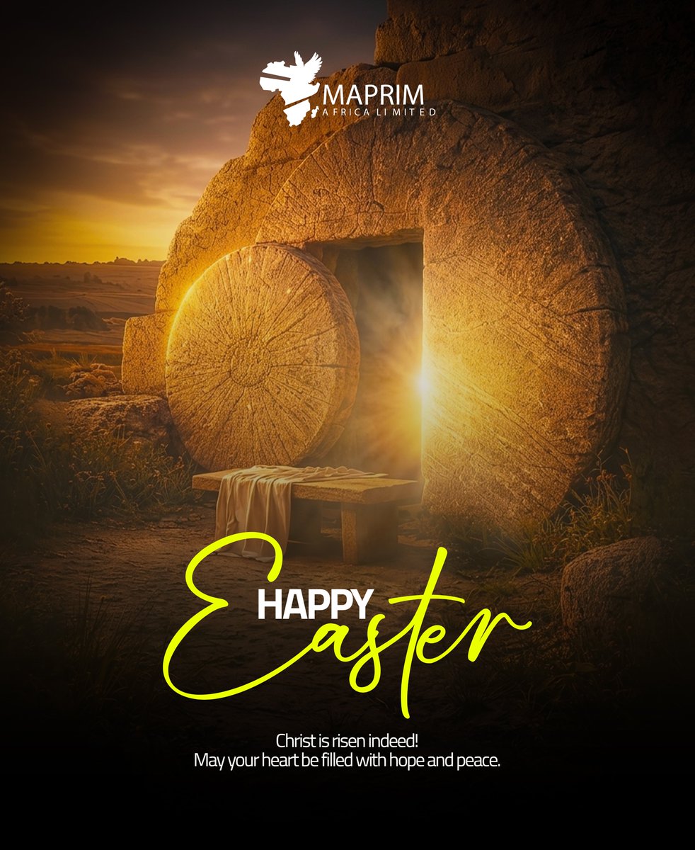 maprimafricaltd's tweet photo. He is risen 🌿

A powerful reminder that even after the darkest moments, there is hope, renewal, and new life.

May this Easter fill your heart with peace, strengthen your faith, and inspire new beginnings in all that you do.

#HappyEaster #HeIsRisen #NewBeginnings #MaprimAfrica https://t.co/kRaf7Pi42O