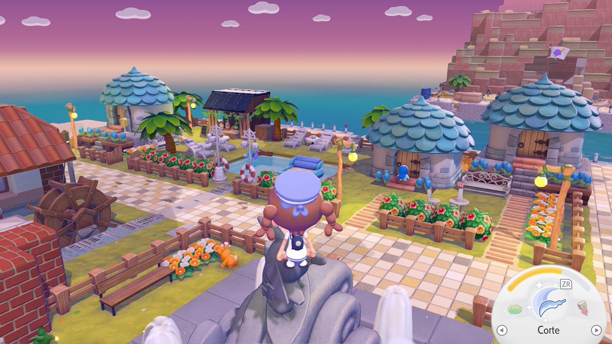 SeraPhiim_'s tweet image. Decorando otra zona de Pokopia!  
Me encantan estas casitas 🩵
#PokemonPokopia #Switch2