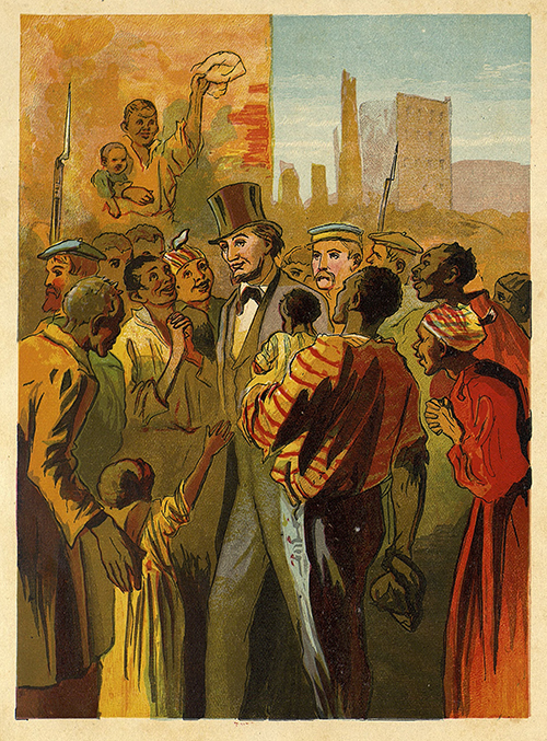 ALPLM's tweet image. With the #CivilWar all but over, a "pale and haggard" #AbrahamLincoln visited Richmond, fallen capital of the Confederacy. Escorted by sailors and accompanied by his son Tad, Lincoln got a warm welcome from the city's African American residents. 

Details: thelincolnlog.org/Results.aspx?t…