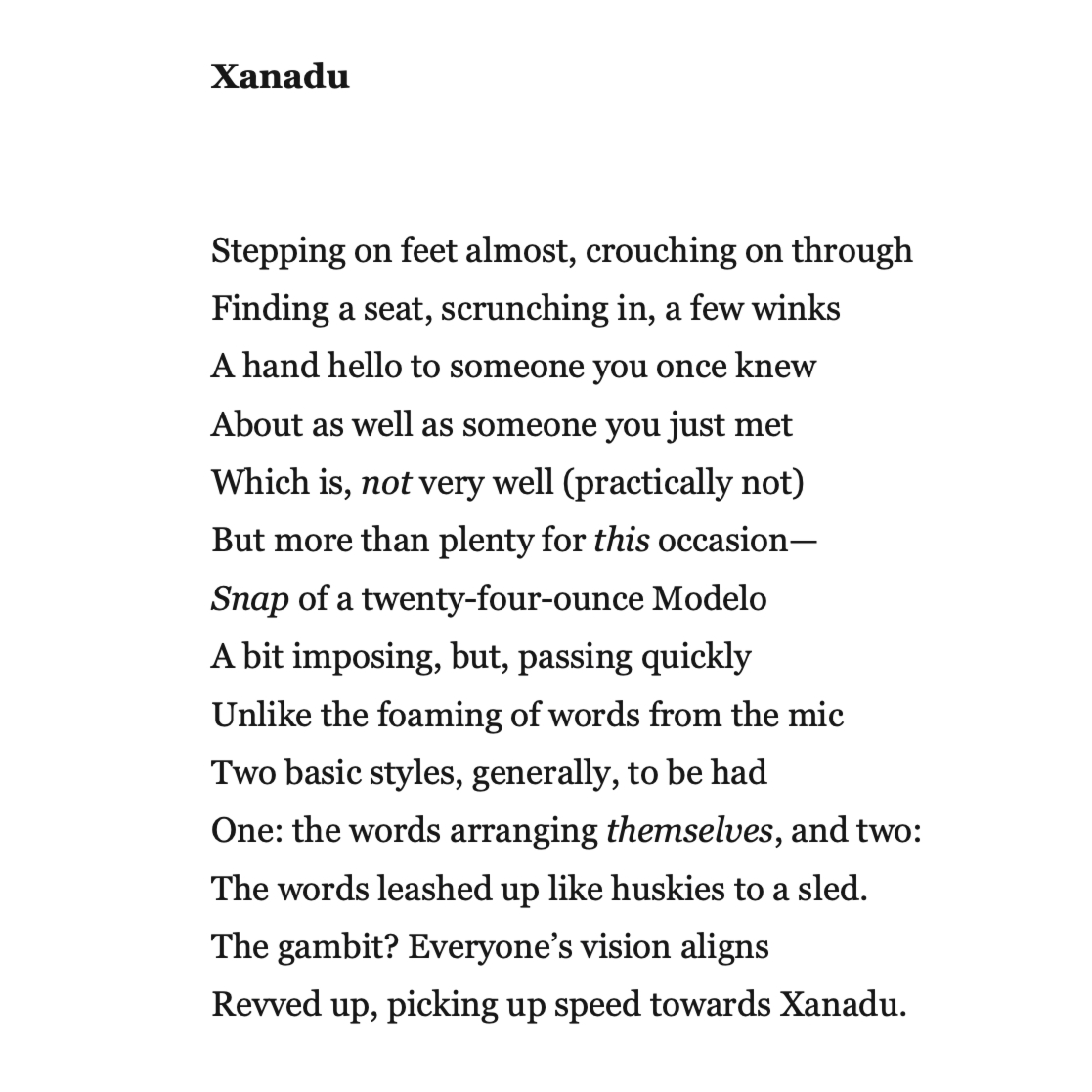 Toscano200's tweet photo. Thanks so much to Bethh for publishing "Early Mood" and "Xanadu" from my upcoming Salvage Nation: 100 Sonnets. https://t.co/6fsk9BZjLn