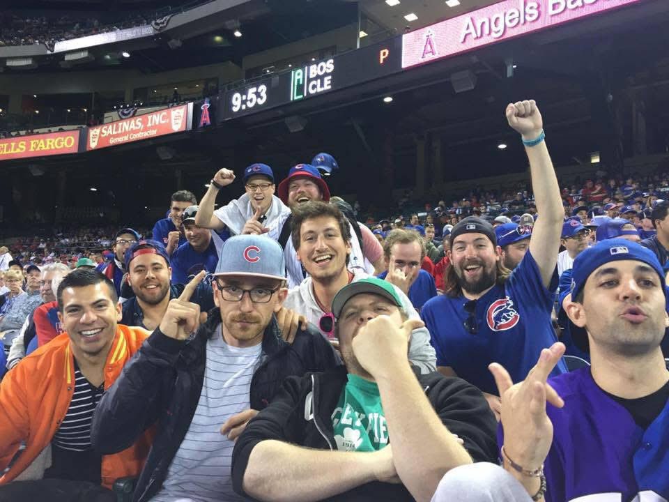 obvious_shirts's tweet photo. 10 years ago. Cubs opening their World Series season in Anaheim. https://t.co/CtqJIrjxDy