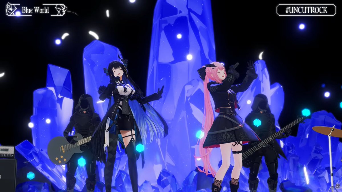 A bit late, but I just woke up from my night shift and got to listen to Calli and Rissa's Blue World.🔵

It was beautiful🥹
#UNCUTROCK