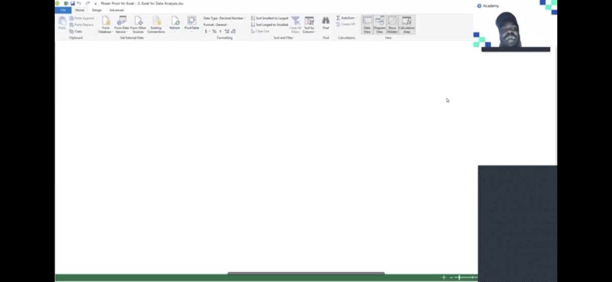Taiye_Taiwo31's tweet photo. Learning power pivot today😌

Learning how to join tables together using power pivot, how to create a pivot table, analyze large data set using power pivot.😌
Thanks to @ezekiel_aleke for a very explanatory and detailed class.
@TechSphereAcad 

#30daysoftech 
#learningwithTS https://t.co/y6hkNZc5WP