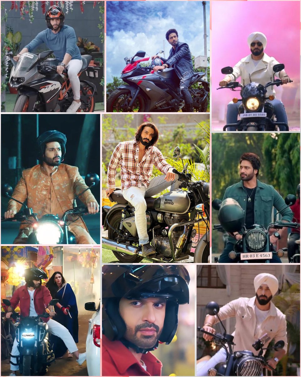 VJ, His Irresistible Swag &amp; Bikes ❤️‍🔥❤️‍🔥❤️‍🔥 What A Deadly Combo 🔥💥🔥😍😍😍
#VijayendraKumeria 

#DevParekh #SurajThakur #AngadSinghBrar #DevChaudhary #DarshRawal 

Credit for Suraj pics : <a href="/VJ_fanclub1/">VJ_fanclub</a>'s insta post