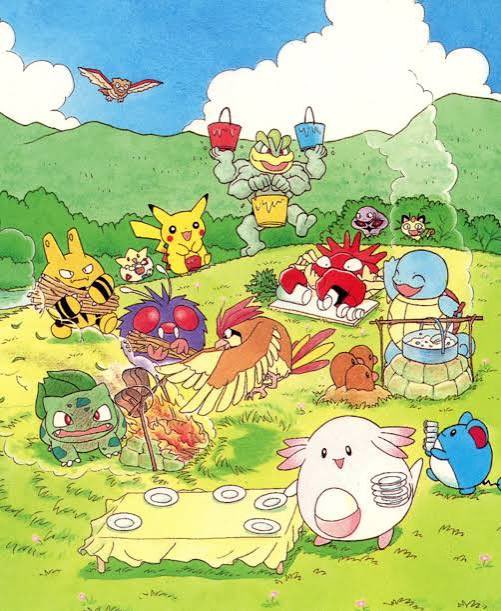 AtnsXBT's tweet photo. these postcards were released as promotional pre-order gifts for the pokemon gameboy and n64 games in japan. (1998-2000) 

art by keiko fukuyama https://t.co/CDVM8Tf2uw