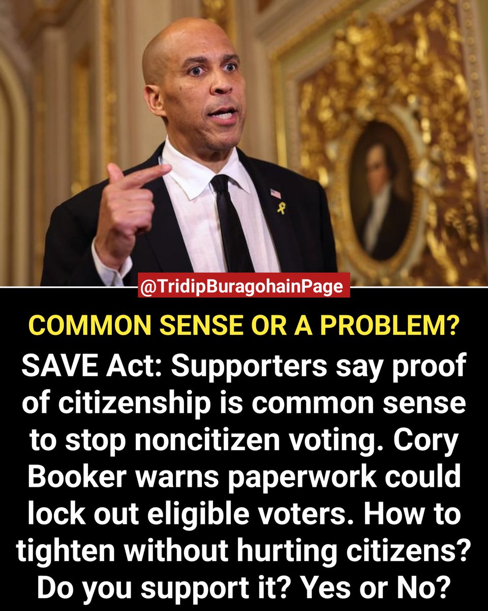 🇺🇸 SAVE Act Debate: Security vs Access — How to Stop Noncitizen Voting Without Locking Out Citizens?

#SAVEAct #VoterID #CoryBooker #ElectionIntegrity #ProofOfCitizenship #BreakingNews