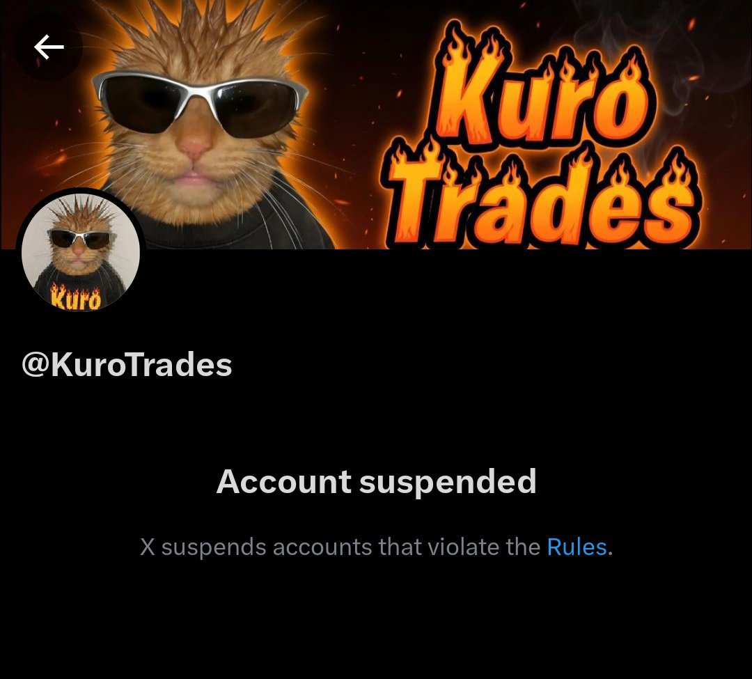 thekurotrades's tweet photo. My Old Account @kurotrades Got Suspended IDK why...

Pls follow my new account @thekurotrades https://t.co/ZQOXqb9h7r