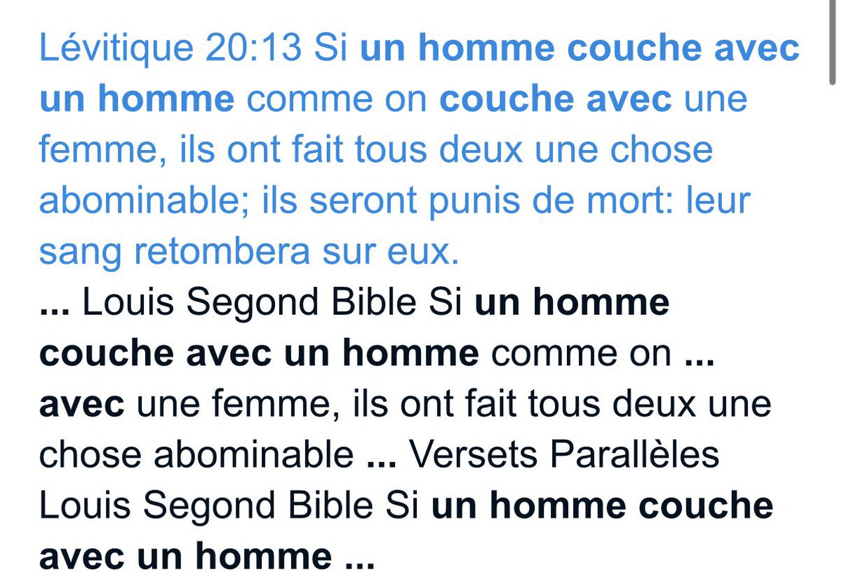 Linalinouss's tweet photo. @DamienRieu J'espère que tu es aussi investi vis a vis de la religion chrétienne et juive . Les 3 grandes religions condamnent l'homosexualité mais c'est l'islam qui t'intéresse. https://t.co/G4sOrwnSPX