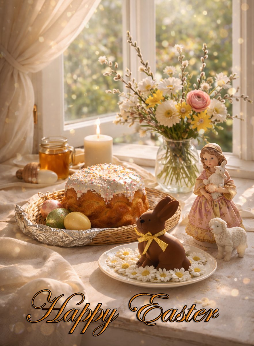 Happy Easter morning ☀️May this day enter your home with the aroma of fresh bread, the soft light from the window, peaceful hearts and sincere smiles, may love be present in everything💕🫂
#EasterFlowers #easterdaycontest