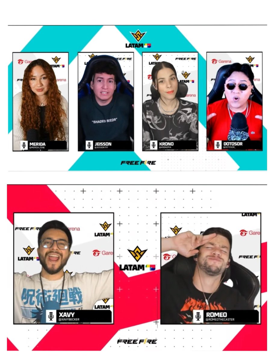 don_danny09's tweet photo. #FFLATAM Extrañaba mucho este día y qué linicio de la mejor liga do mundo 🤩 saludos a todos los de la mesa de discusión mi fav
@Merida_gamer 😍 , #Jeisson @kronopia #Dotosor
Y los grandes en el casteo, qué  suena, qué suena @XavyBecker @RomeoTheCaster 🎙️🔥 https://t.co/twBZHuIlMP