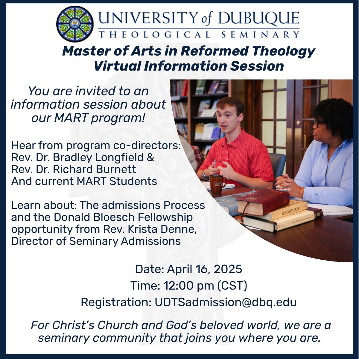 University of Dubuque Theological Seminary tweet media