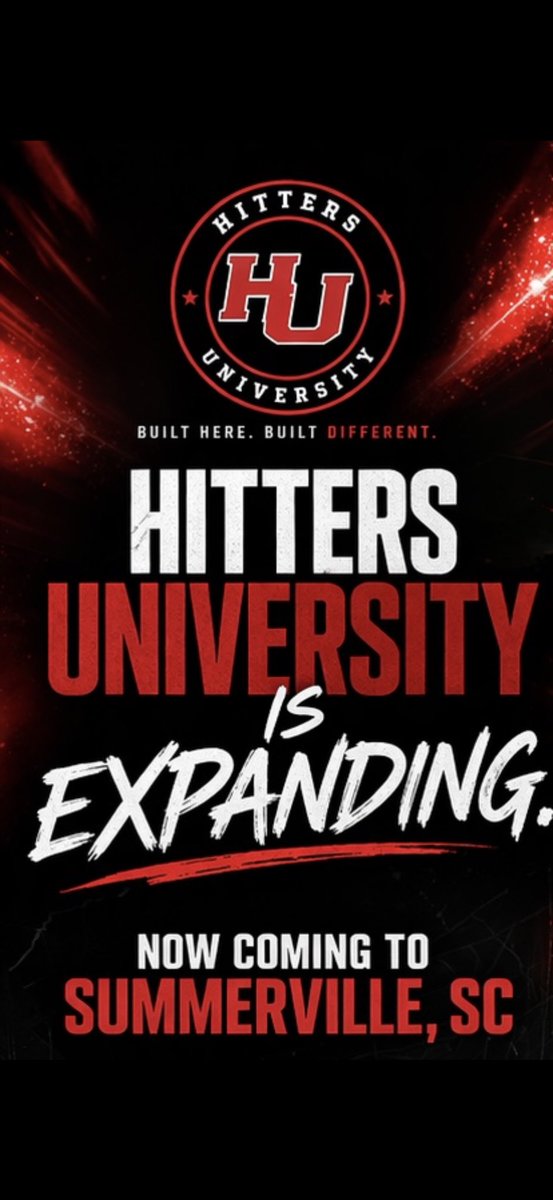 TylerOsik's tweet photo. Hitters University is expanding to
location #2 in Summerville, SC.  This facility will be 7400 sq ft, have 7 batting cages, an open turf area, a weight room, & recovery tools. Everything baseball/softball players will need to become elite. 

Bringing professional level instruction to the low country @HittersUniv