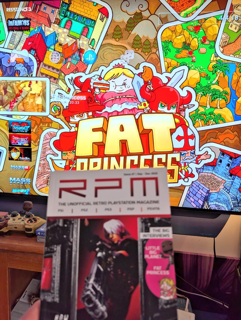 JohnnyBaz85's tweet photo. Reading back @2_Old_4_Gaming #RetroPlaystationMagazine Issue 7 I checked and have Fat Princess still installed on my PS3.
I never played the game as much before but the art style intrigued me so I'll definitely try this out after reading more about it.
#RPM #FatPrincess #PS3 https://t.co/Pn9mzd4X7Q