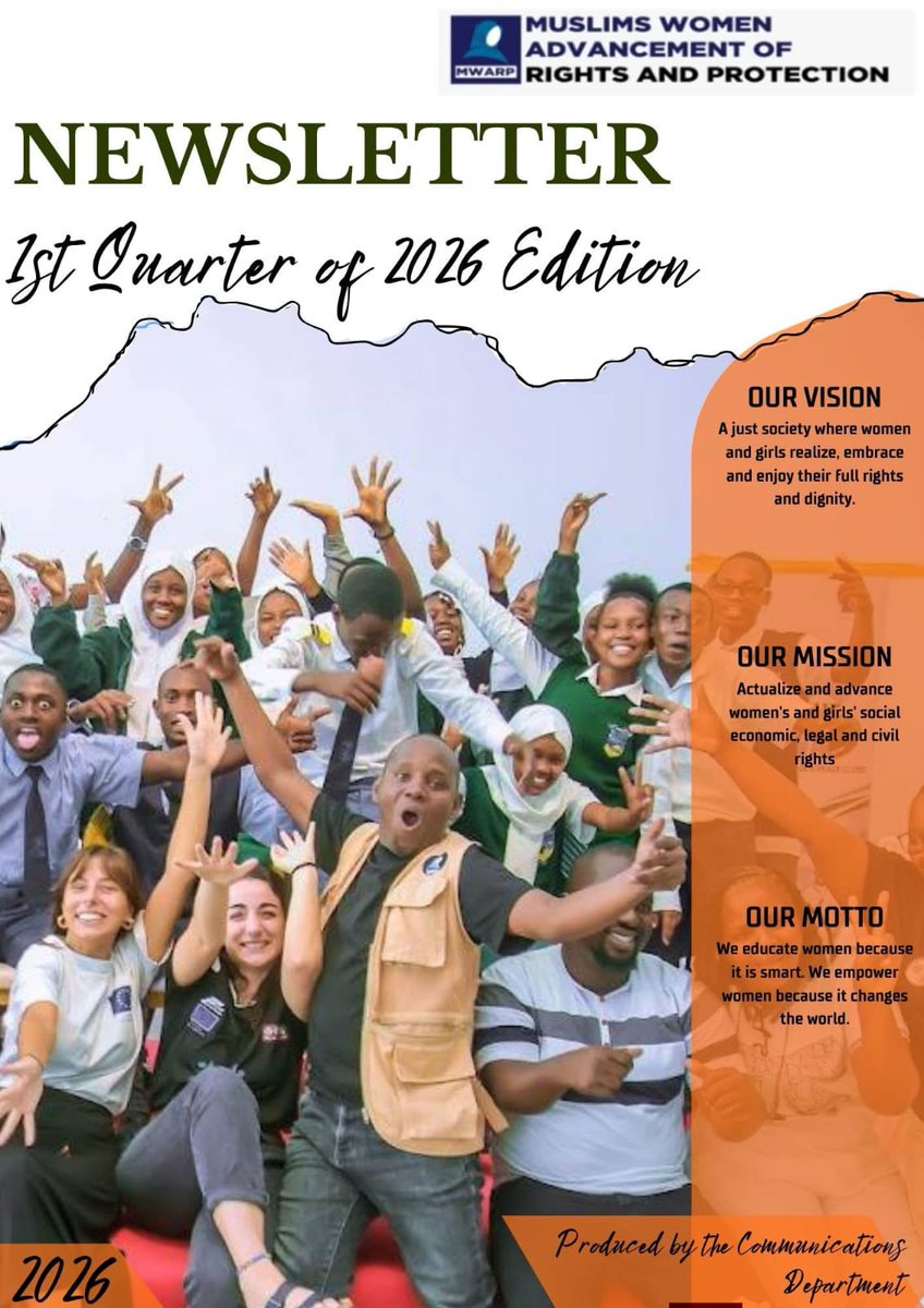 Mutheu48's tweet photo. Q1 Newsletter is out!
Muslim Women Advancement of Rights and Protection shares key highlights, activities &amp; progress from the first quarter.
@Mwarpkenya
#MWARPImpact #CommunityImpact https://t.co/pSsTMpB7XV