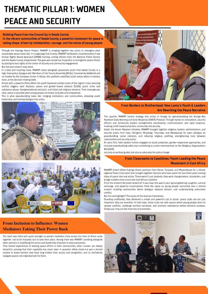 Mutheu48's tweet photo. Q1 Newsletter is out!
Muslim Women Advancement of Rights and Protection shares key highlights, activities &amp; progress from the first quarter.
@Mwarpkenya
#MWARPImpact #CommunityImpact https://t.co/pSsTMpB7XV