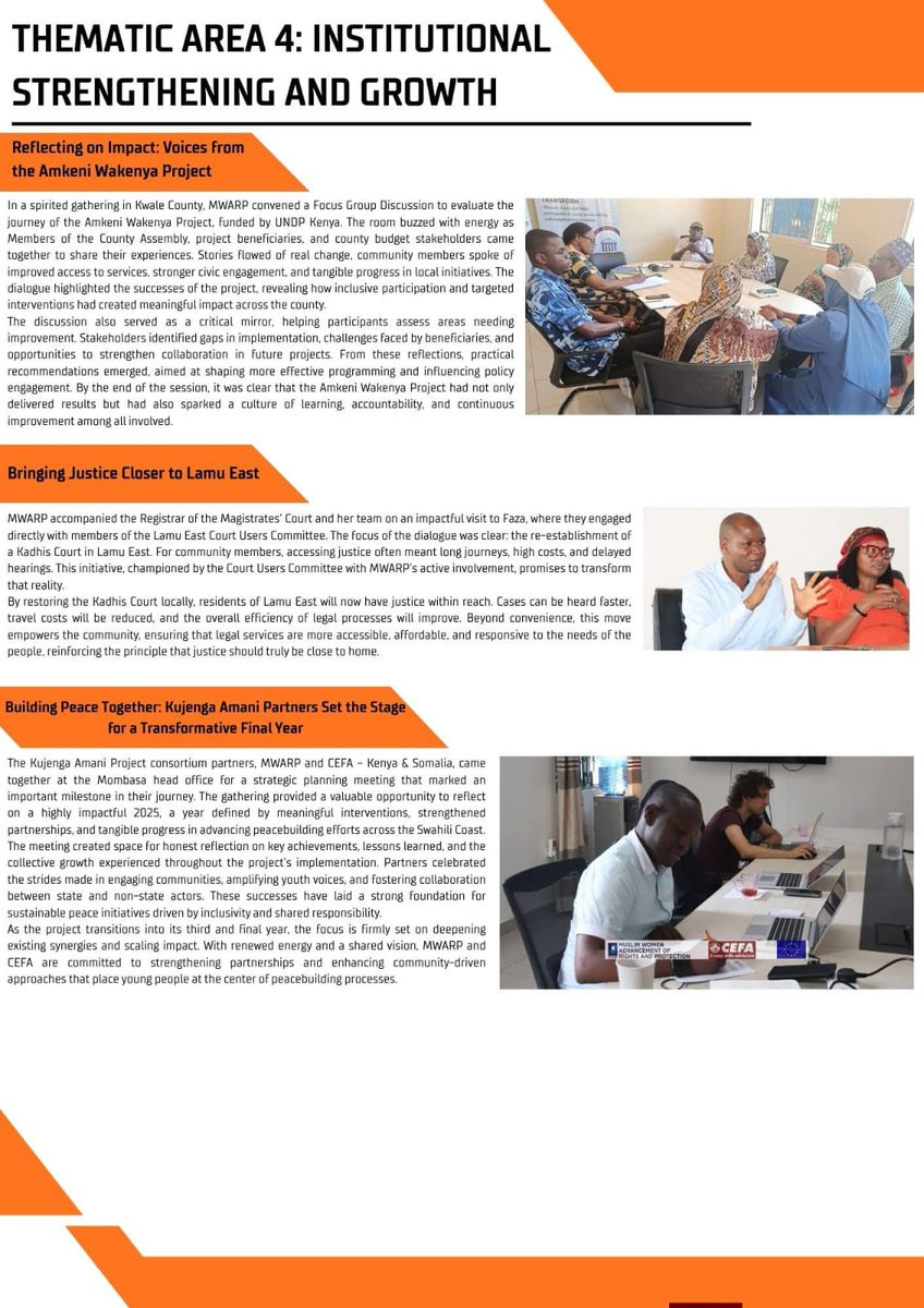 Mutheu48's tweet photo. Q1 Newsletter is out!
Muslim Women Advancement of Rights and Protection shares key highlights, activities &amp; progress from the first quarter.
@Mwarpkenya
#MWARPImpact #CommunityImpact https://t.co/pSsTMpB7XV