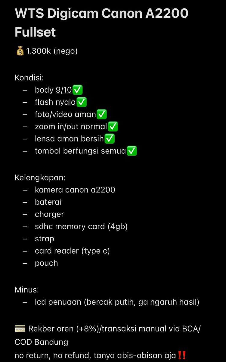 jual digicam | dm aja gamasuk mt tweet media