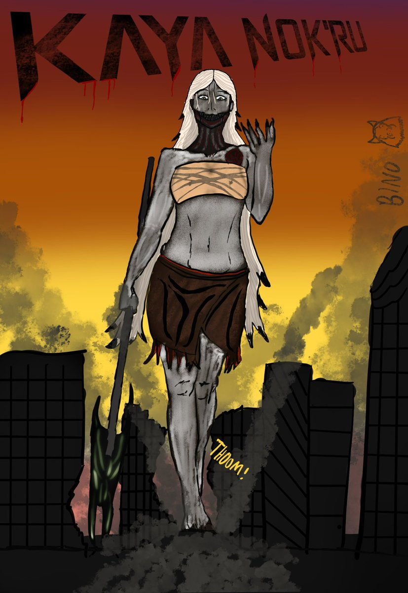 GUYS I MADE A NEW HORROR GTS OC!!! 

Meet Kaya Nok’ru

#OC #sizetwt #giantess