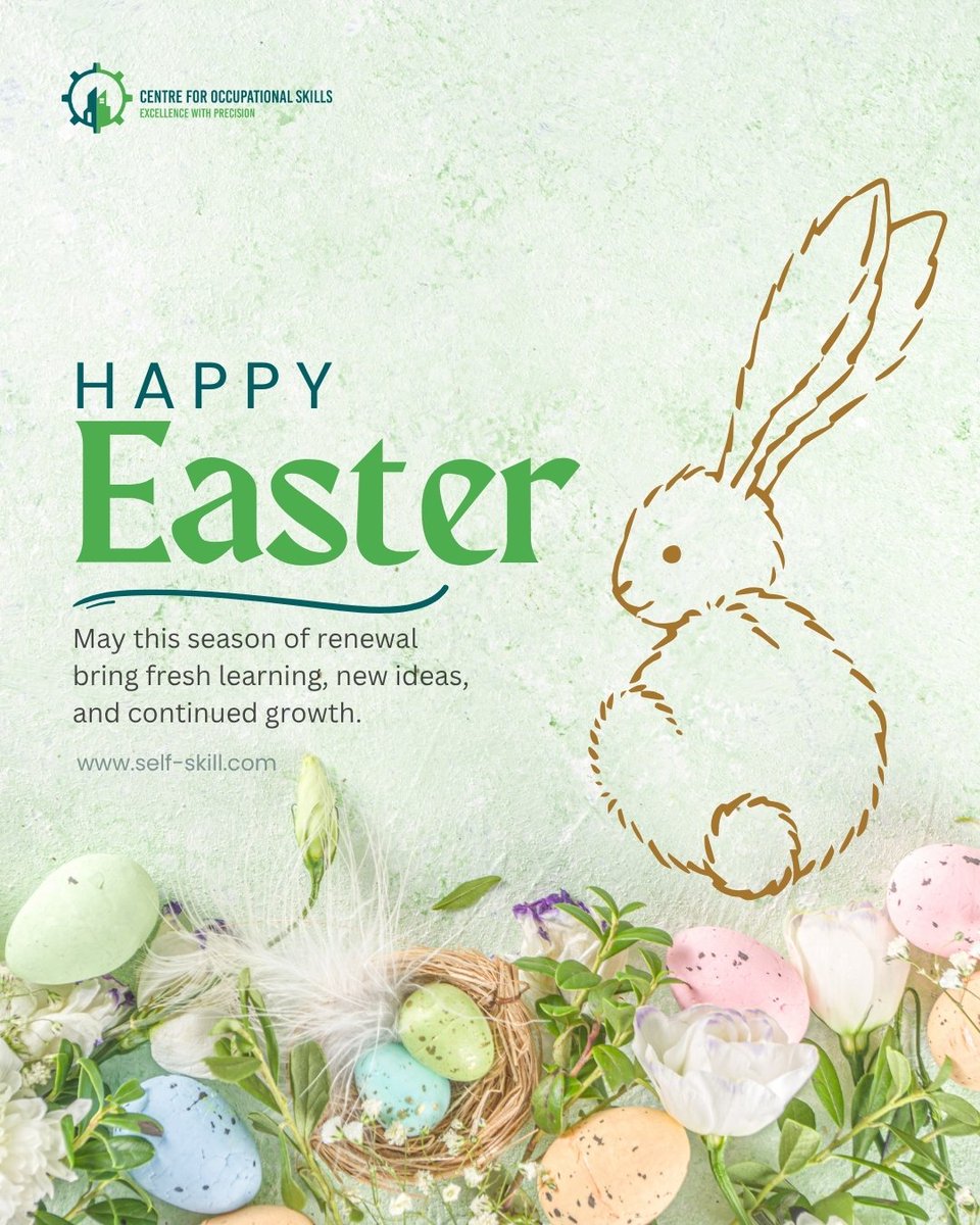 selfskillcom's tweet photo. A season of renewal and fresh learning.
May this Easter bring new ideas, growth, and continued success.

#HappyEaster #SelfSkill #COS #LearningAndGrowth #NewBeginnings #SkillDevelopment #FutureReady https://t.co/sfwvfkoglL